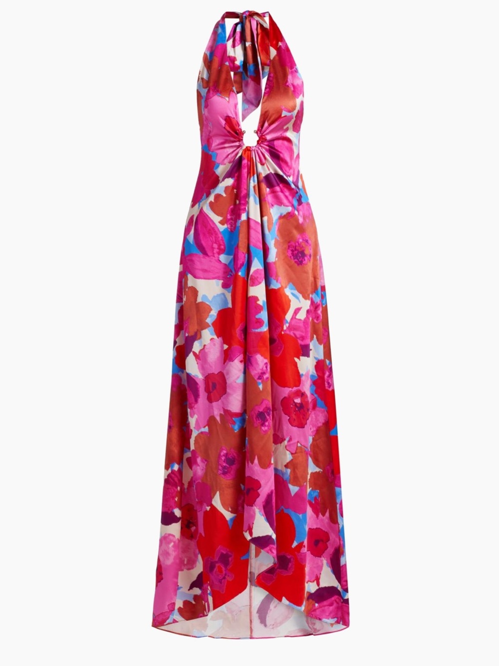 Ramy Brook Darbi Stretch-Silk Floral Gown